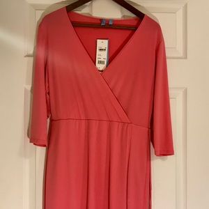 New B-Slim deep salmon dress. Petite Medium.